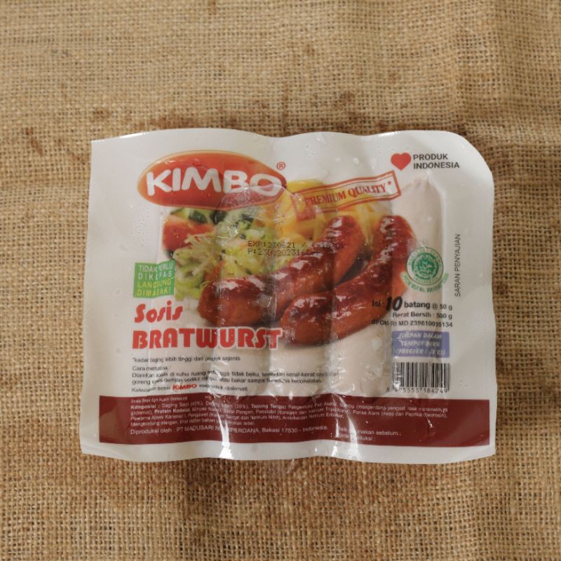 

Kimbo Sosis Bratwurst 500gr