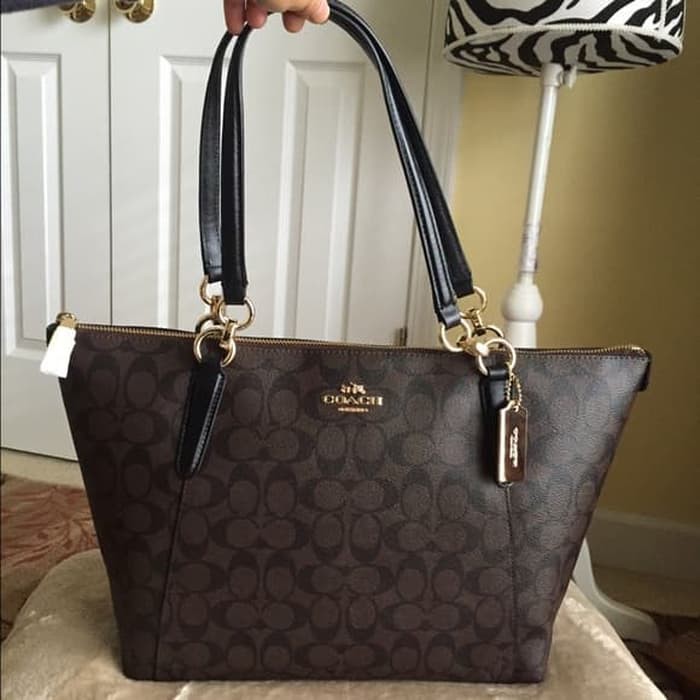 coach signature ava tote