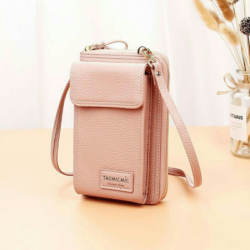 Tas Selempang Wanita Handphone TOMIC 0723 TasMini Pocket HP Bahan PU BISA COD