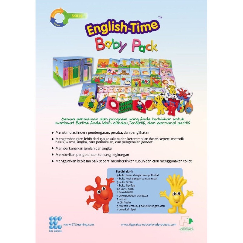 Buku English Time Baby Pack Untuk Stimulasi Kecerdasan Anak