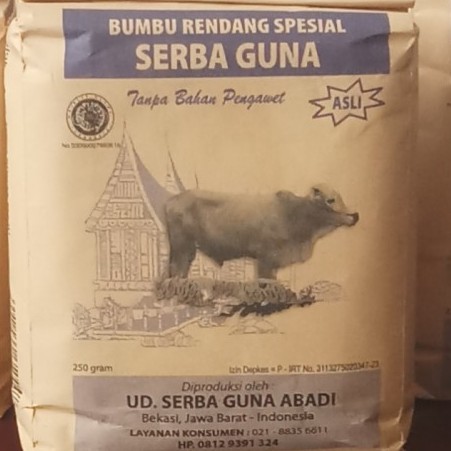 Bumbu Rendang Spesial Serbaguna / Bumbu Rendang padang 500gram