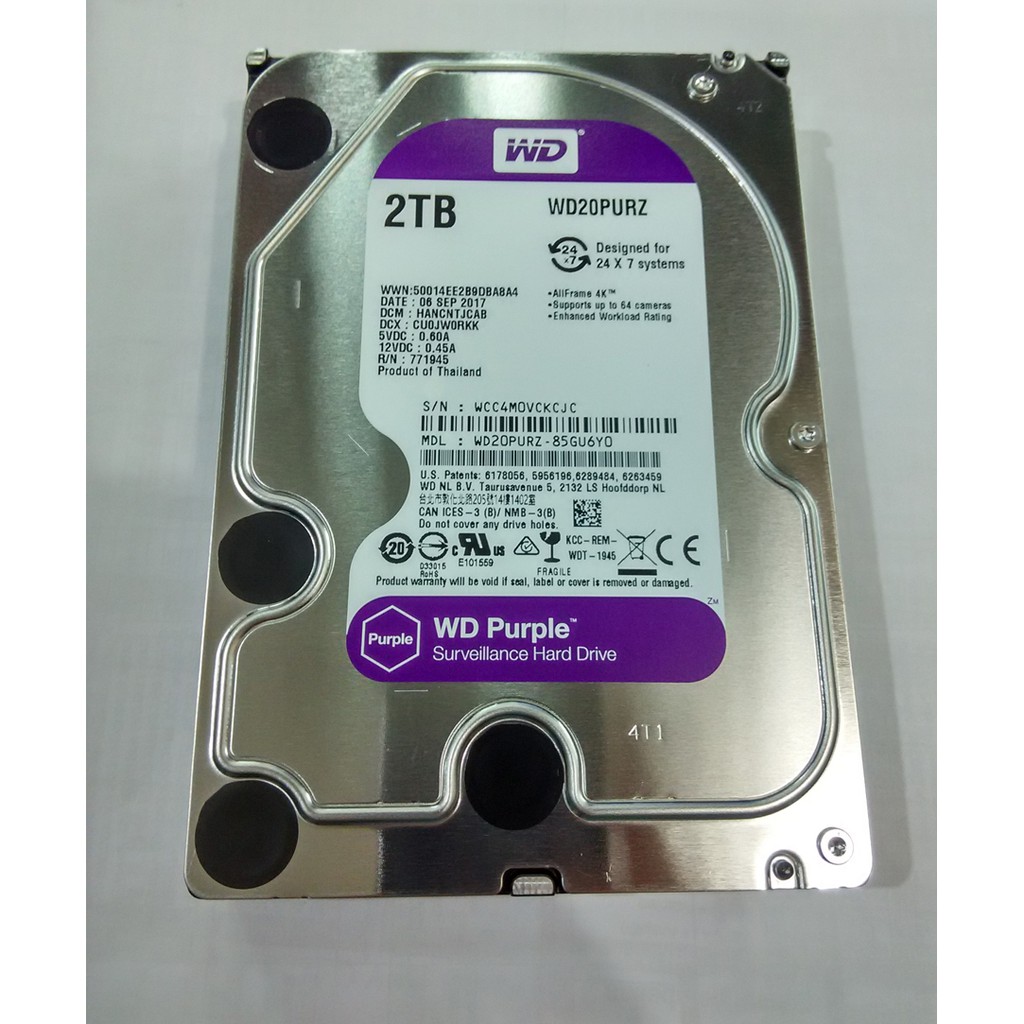 WD Purple 2TB purple HDD CCTV 3.5&quot;