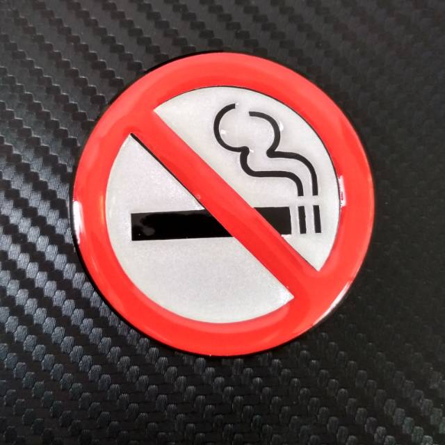 STIKER TIMBUL NO SMOKING / DILARANG MEROKOK