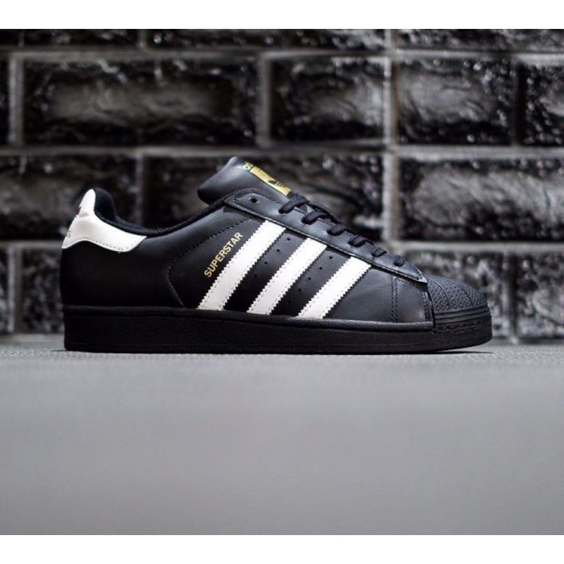 Jual Sepatu Sneakers Adidas Superstar Black White Hitam Wanita Dan Pria