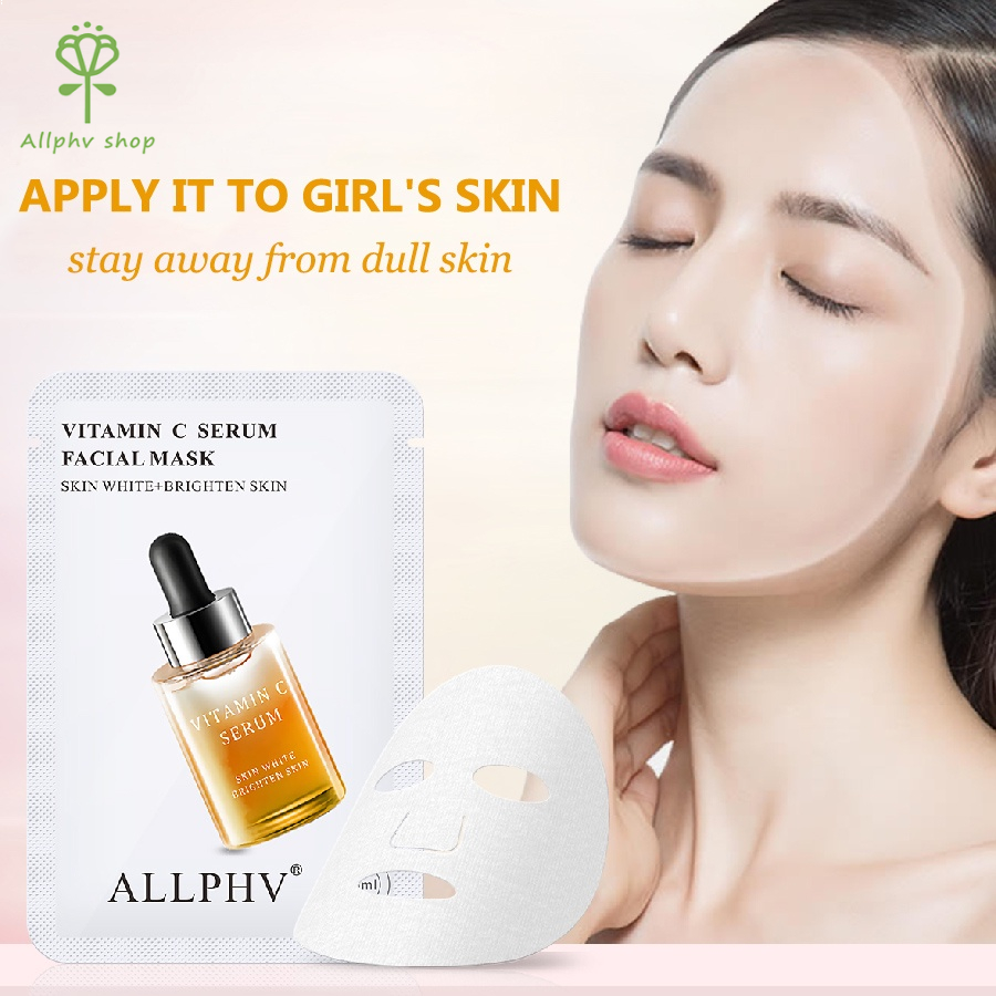 【Baru】Allphv Face Masker sheet mask Vitamin C Brightening Moisturizing skin care anti aging Masker Wajah