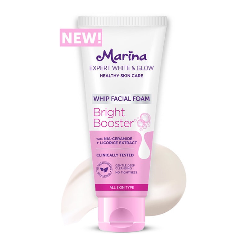 Marina Face Foam Extra White Glow 100ml