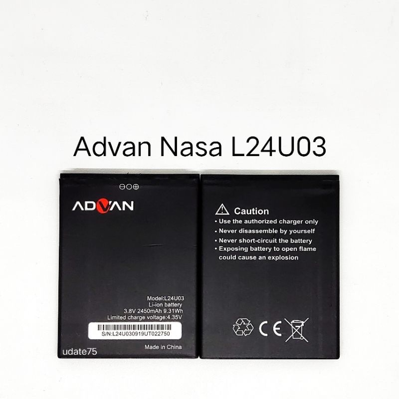 PROMO BATERAI ADVAN NASA L25U03 ORIGINAL DOUBLE IC