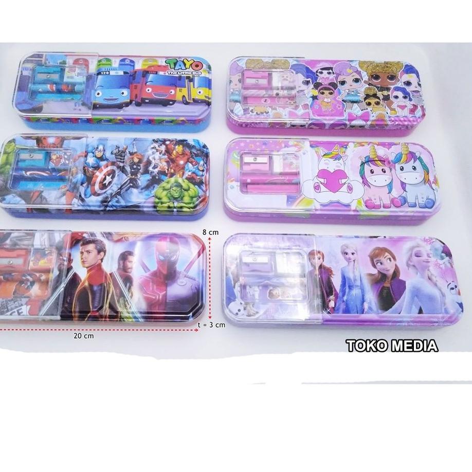 

[KODE PRODUK 6ZJ0D3795] Kotak Tempat Pensil Anak (Kaleng) Set Dengan Isi Bagus (cc-7100)