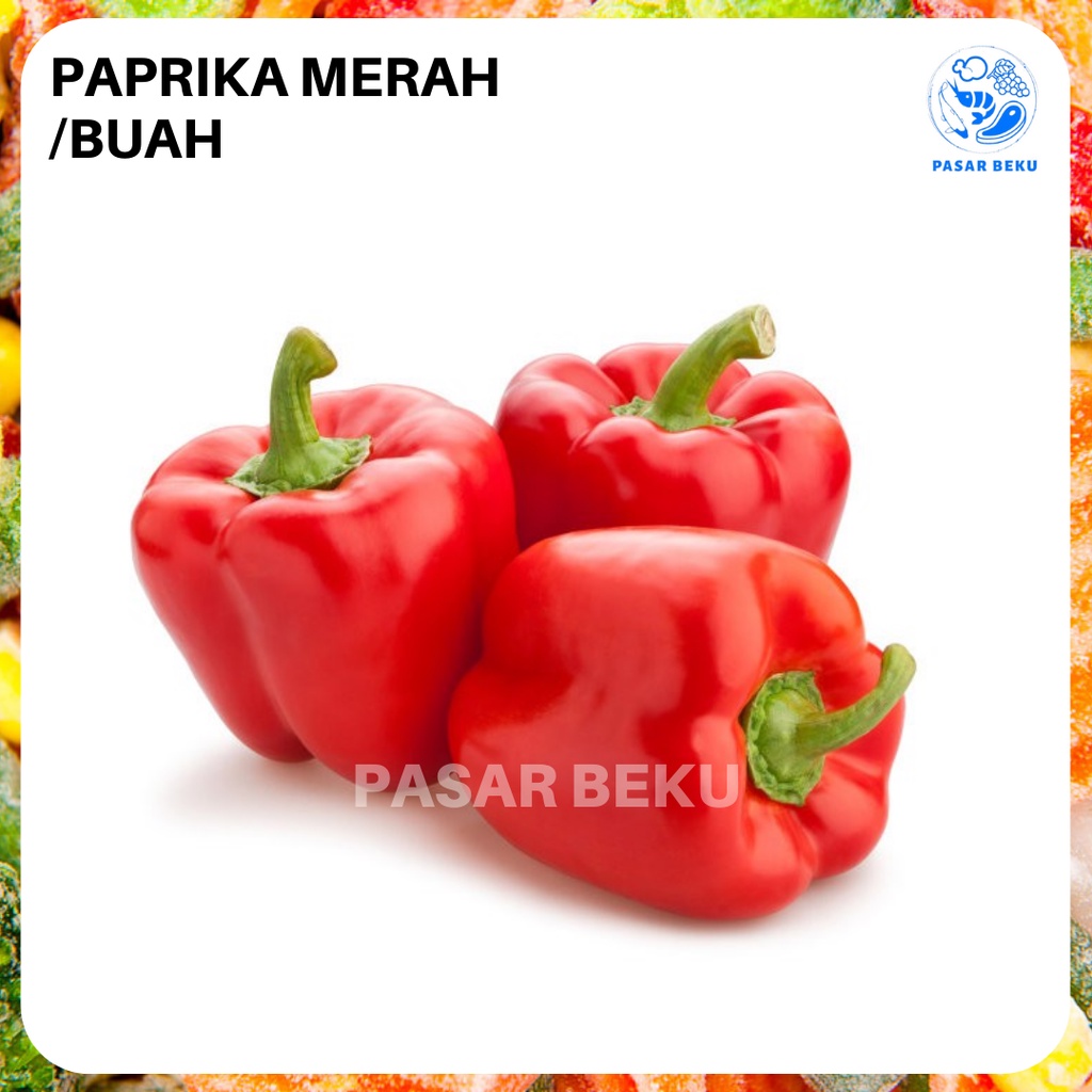 

(Khusus AREA SUMBAR) Paprika Merah Premium 1 Buah Sayuran Segar Excotic Sayur Fresh Pasar Beku Padang