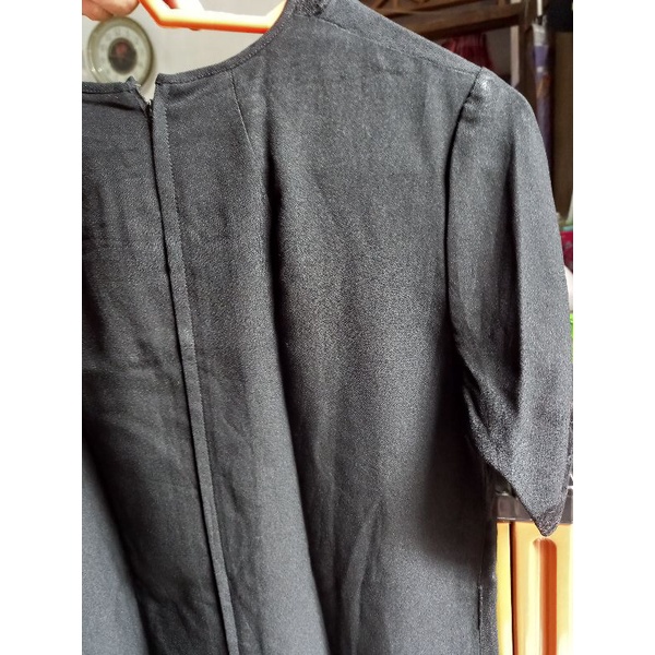 dress vintage hitam