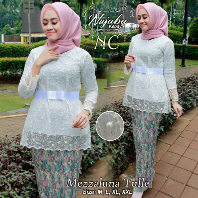 Setelan tunik mezzaluna (tunik+rok plisket)