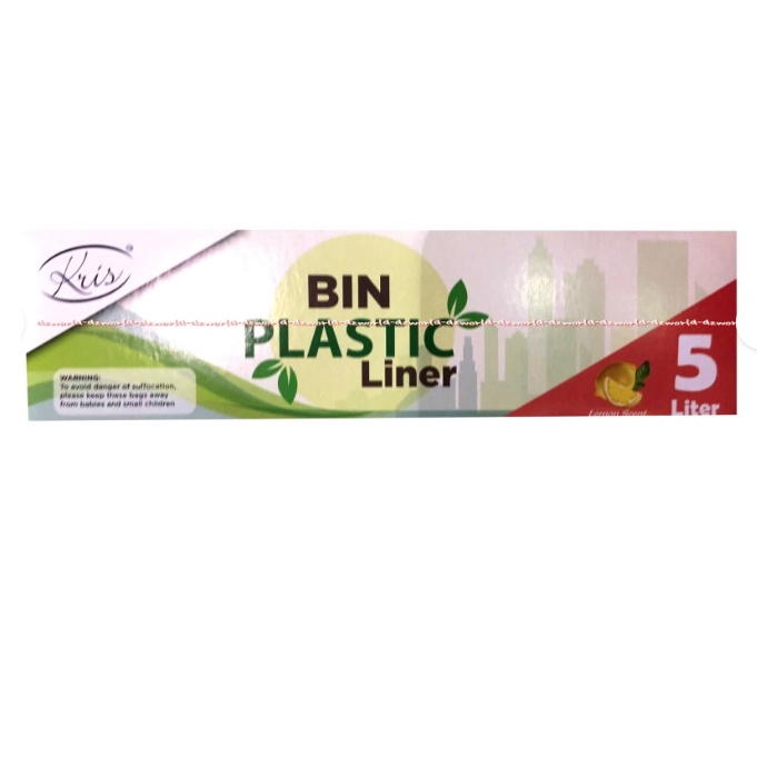 Kris Bin Plastik Liner Plastik 5Liter Isi 75Lembar Tempat Sampah Kantong Sampah 5 Liter Plastic Bag Binplastik 5 Litter Krisbow Krisbin