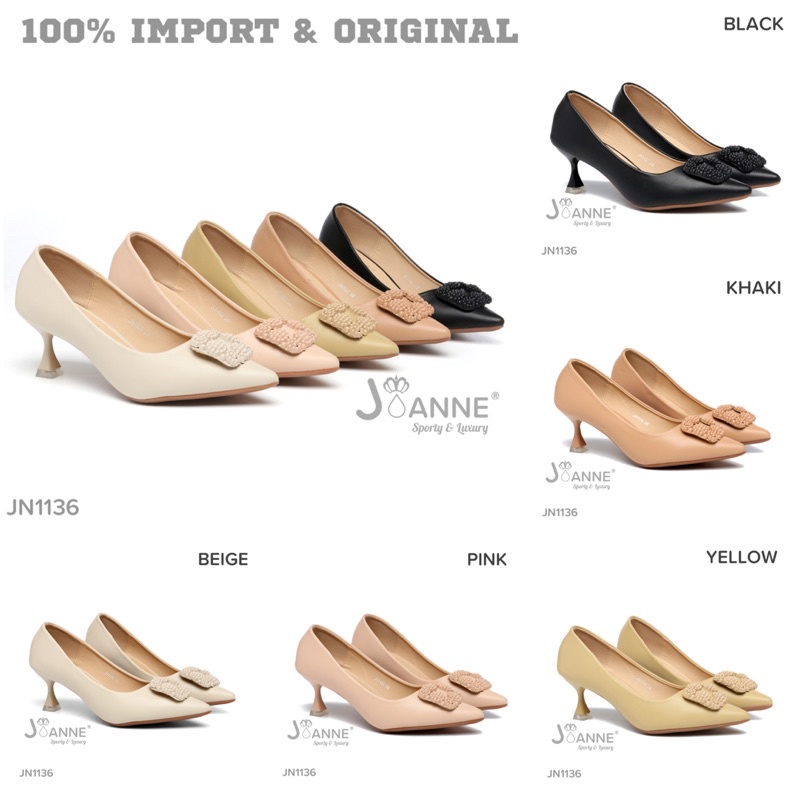 RESTOCK! [ORIGINAL] JOANNE High Heels Shoes Sepatu Hak Wanita #JN1136