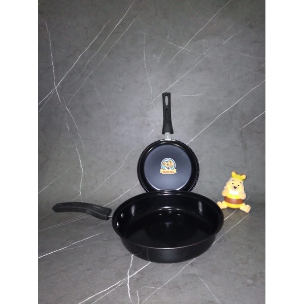 Fry pan 2 pcs set enamel Happy Fun