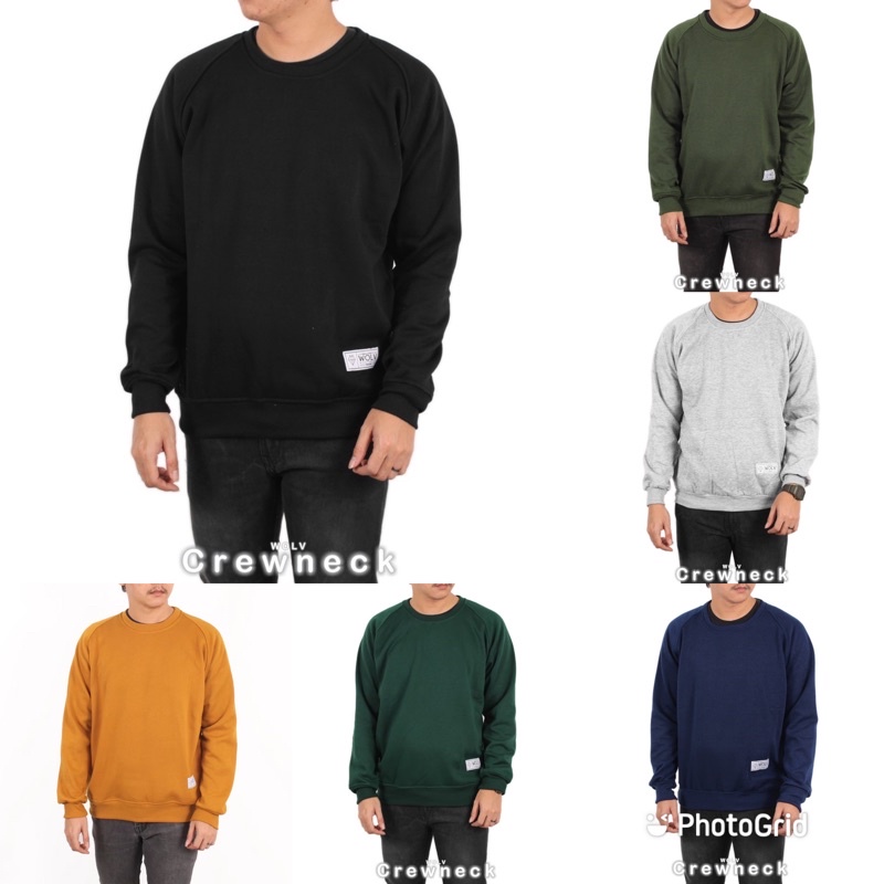 Crewneck Basic Crewneck polos original