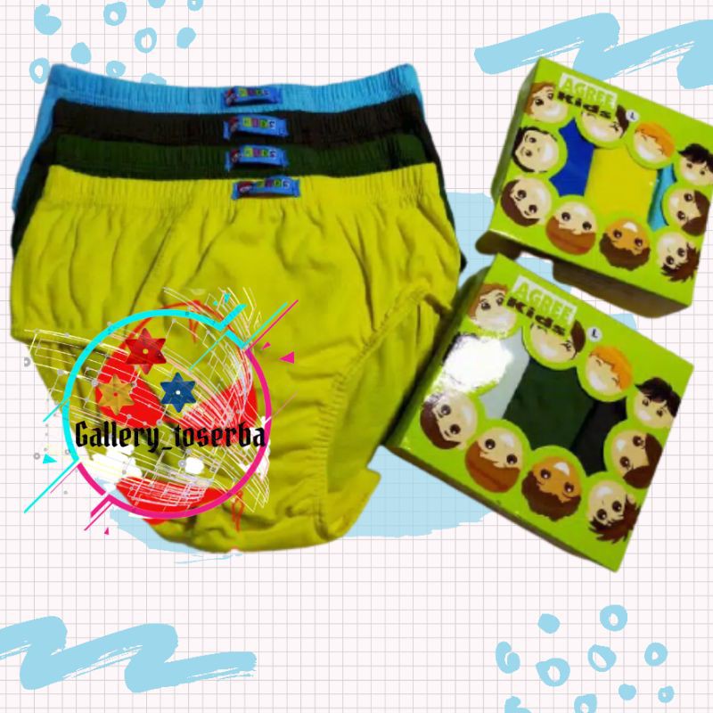 AGREE AK 014 celana dalam anak polos/CD agree anak/CD anak polos agree ak 014