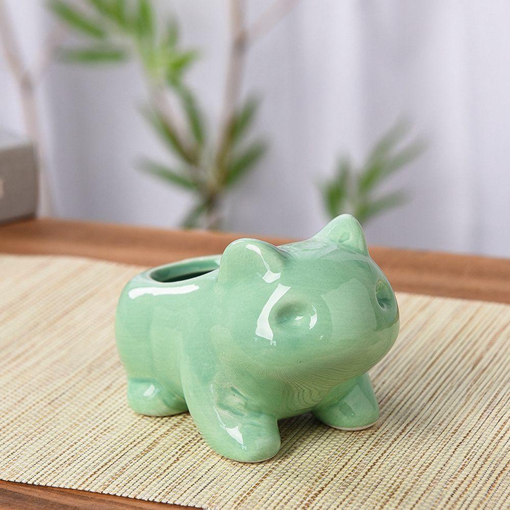 【 ELEGANT 】 Pot Bunga Lucu Berkebun Dengan Lubang Vas Pot Sukulen Planter Balkon Dekorasi Home Decor