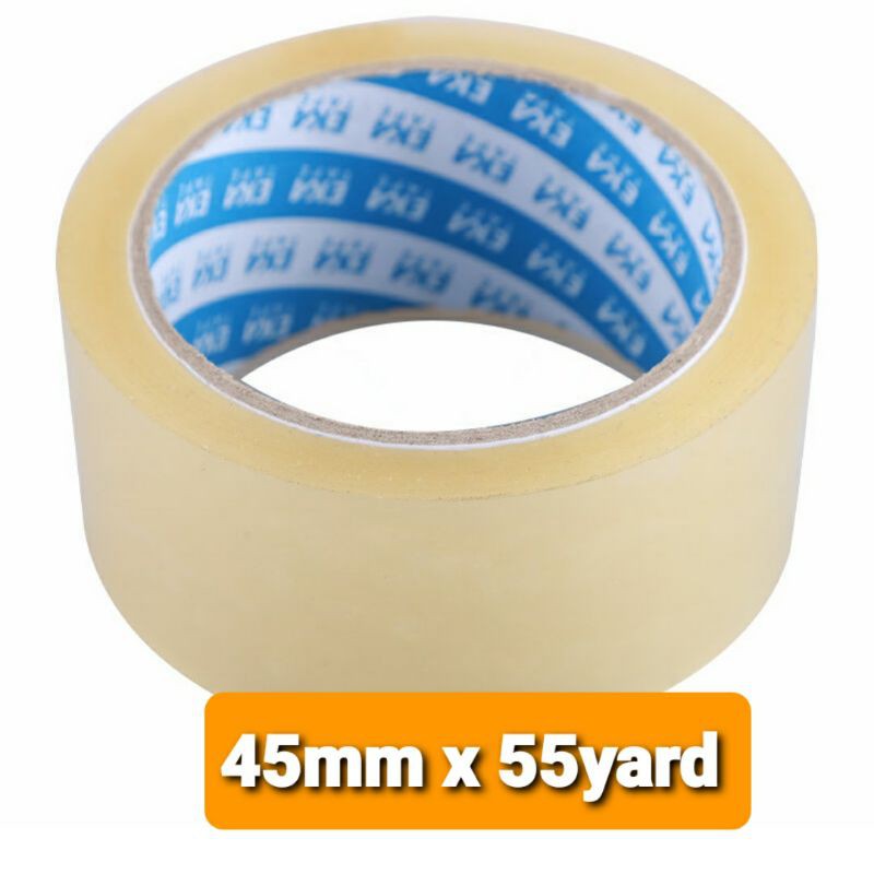 

Lakban isolasi bening 45mm x 55 yard