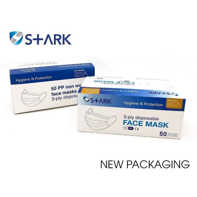 Masker Medis Stark Terlaris 3 ply isi 50pcs