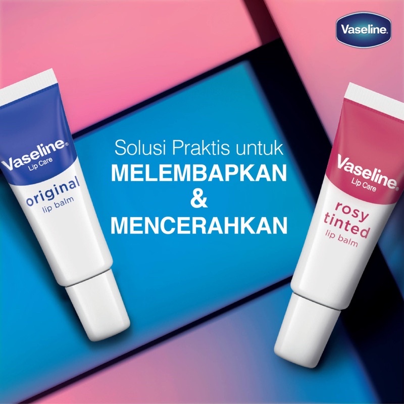 Vaseline Lip Balm Pelembab &amp; Pencerah Bibir 10gr