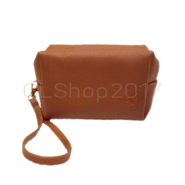 ELLINORLINE Cosmetic Pouch Brown  15 x 8,8 x 9,7cm