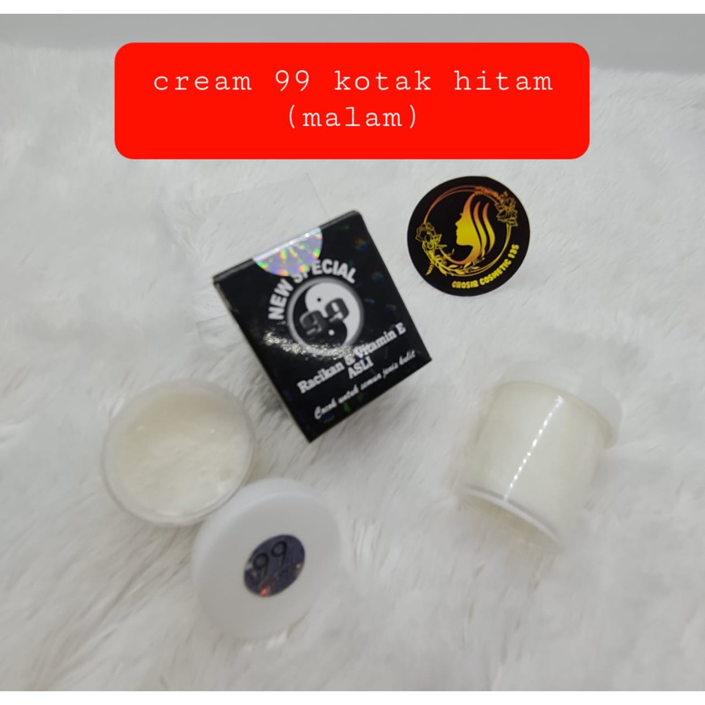 Cream 99 Kotak Hitam / Putih