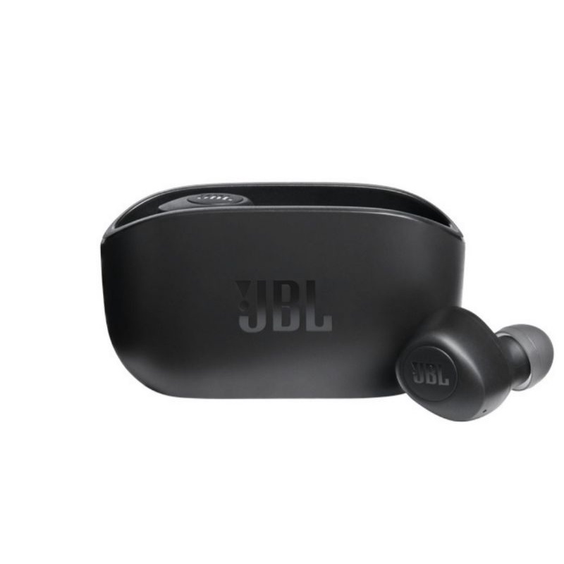 Original Headset Bluetooth JBL Wave 100 True Wireless - Hitam