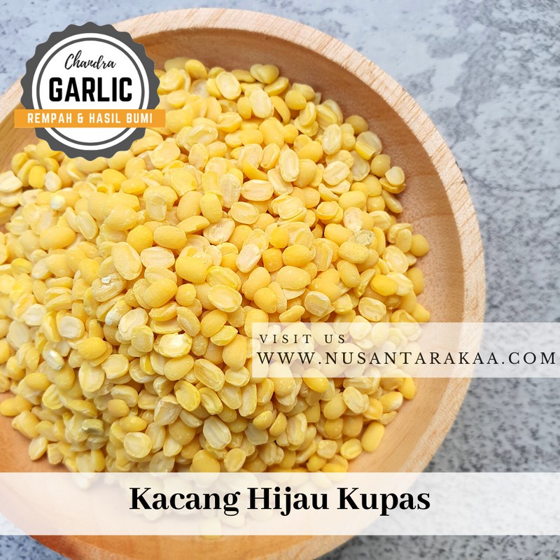 

kacang hijau kupas 1 kg