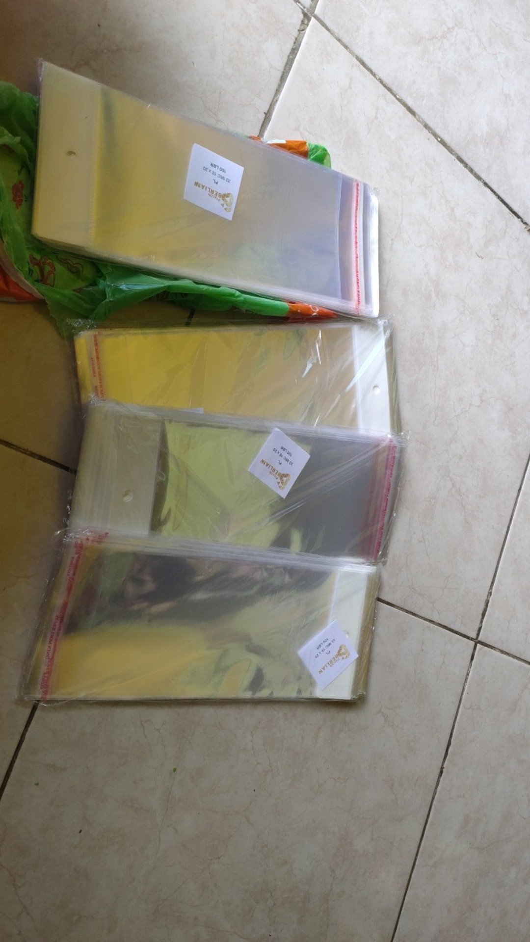 Plastik Opp Plong-perlis 10 X 20 Cm Seal Masker & Aksesoris Ponsel
