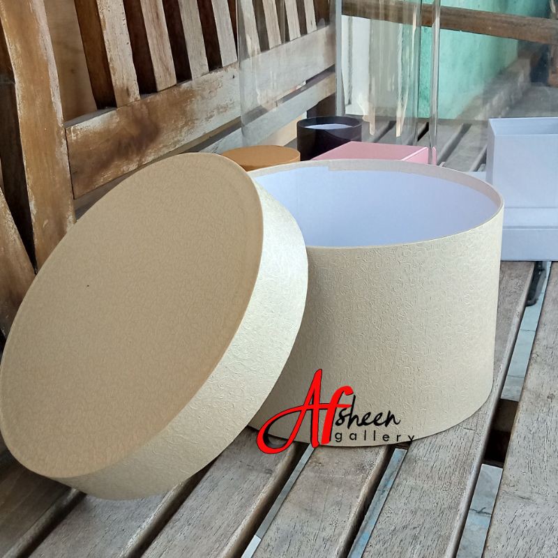 ROUND BOX FLOWER BUKET BUNGA