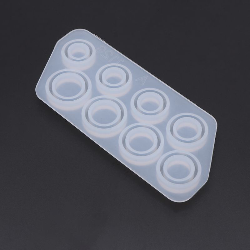 SIY  Flat Rings Mold Collection Handmade DIY Making Ring Jewelry Silicone Mold Crystal Epoxy Mould