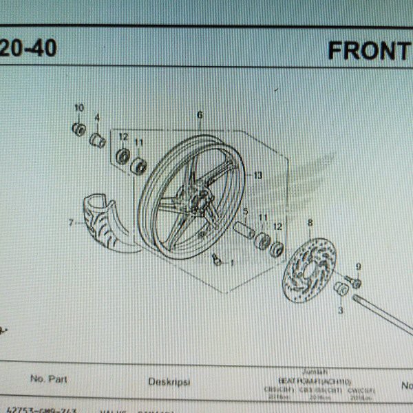 sil seal roda depan beat esp new - Scoopy esp new - adv 150 - Vario