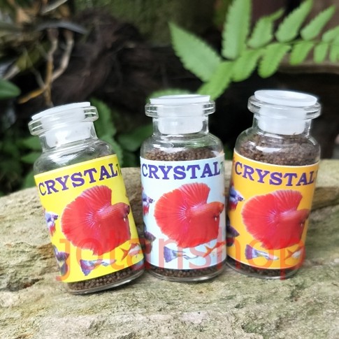 cristal crystal makanan pakan ikan cupang hias aquascape murah grosir