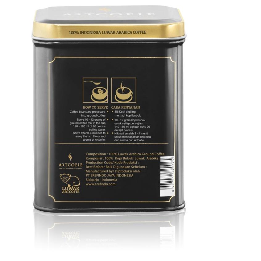 

BAYAR DITEMPAT✔️Artcofie Kopi Luwak Arabica Tin Box Biji 100gr|SQ1