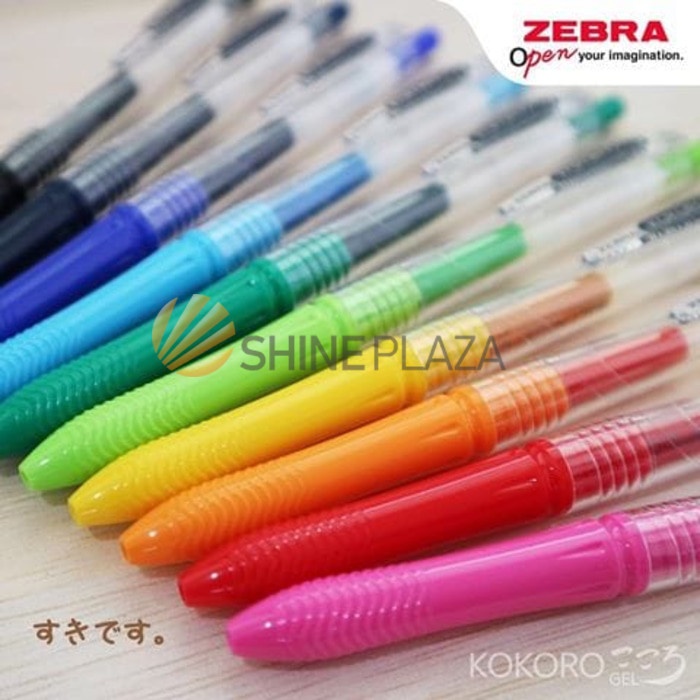 

TULIS-ALAT- BALLPOINT GEL KOKORO 0.5MM - ZEBRA - YELLOW -ALAT-TULIS.