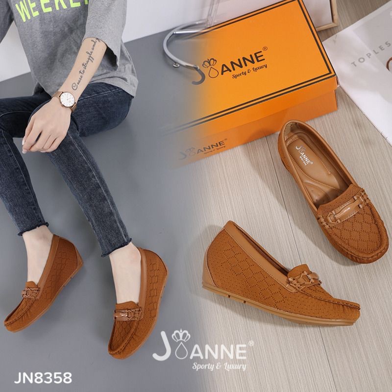 JOANNE Sepatu Wedges Shoes Import JN8358