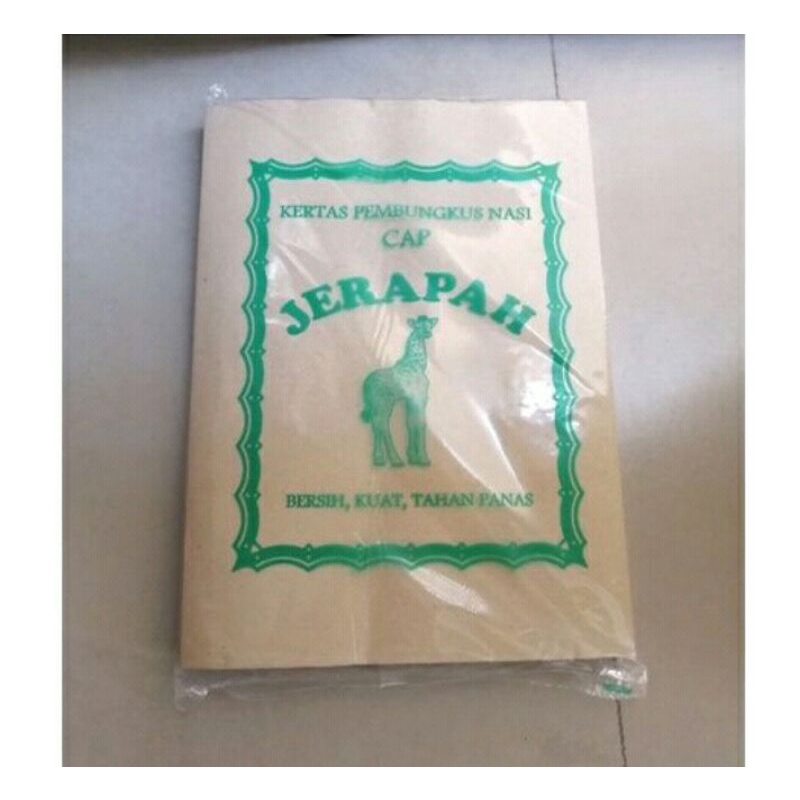 

KERTAS NASI COKLAT / KERTAS BUNGKUS COKLAT 28 cm x 38 cm, ISI 100