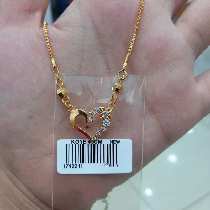 Kalung xuping wanita dewasa lapis emas 24k anti luntur anti karat COD