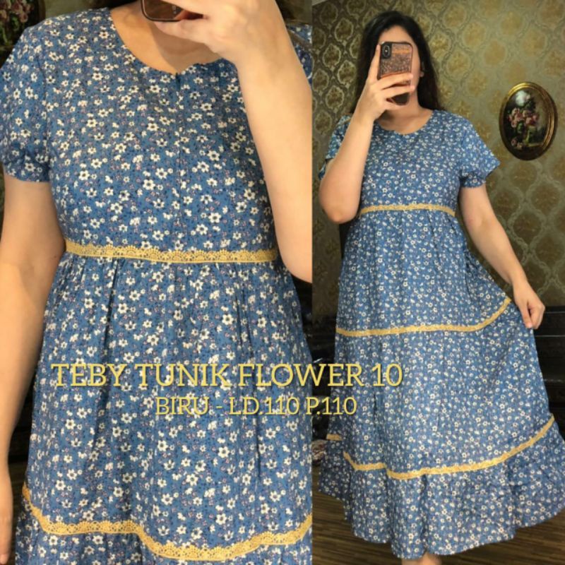 Daster Arab TEBY TUNIK FLOWERS by TEBY ORI