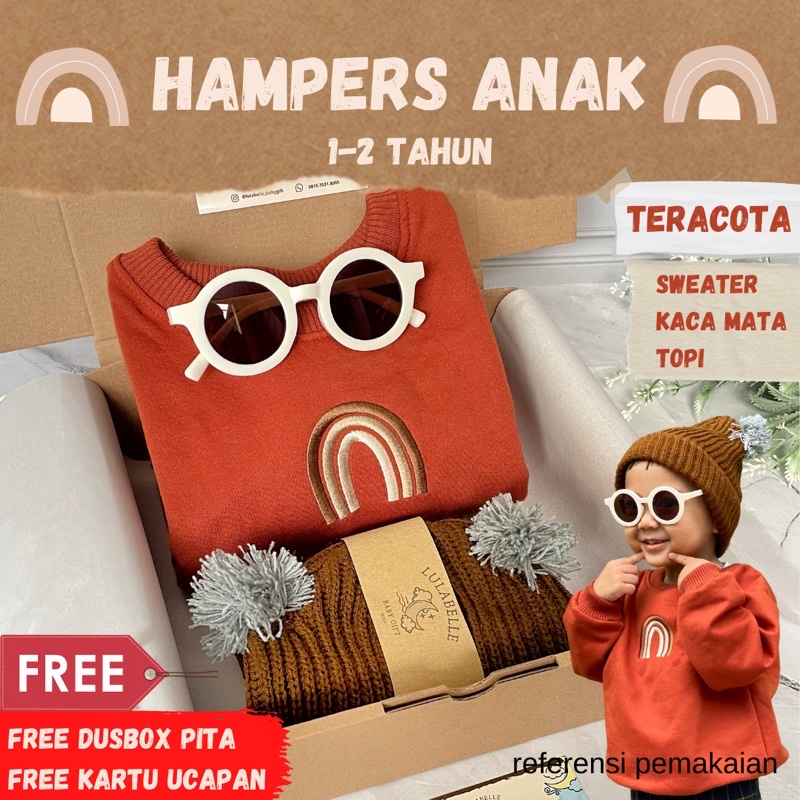 HAMPERS ANAK 1-3 tahun / KADO ANAK ULANG TAHUN/ SWEATER ANAK KOREA