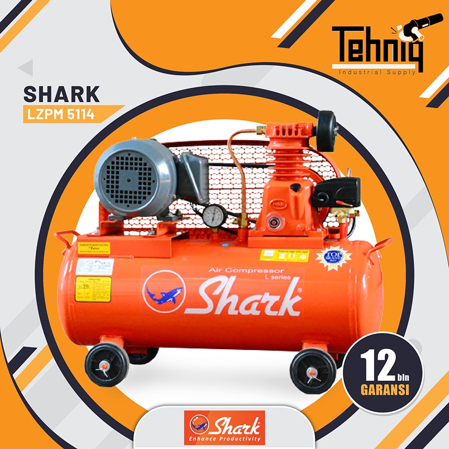 Shark Lzpm-5114 Mesin Kompresor Angin Listrik 1/4 Hp