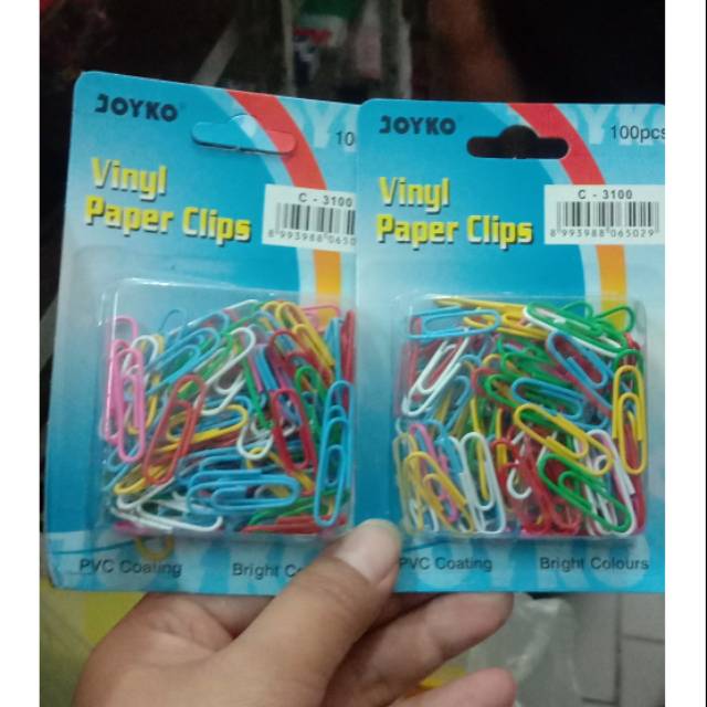 

Clip warna/clip kertas warna warni isi 100 biji