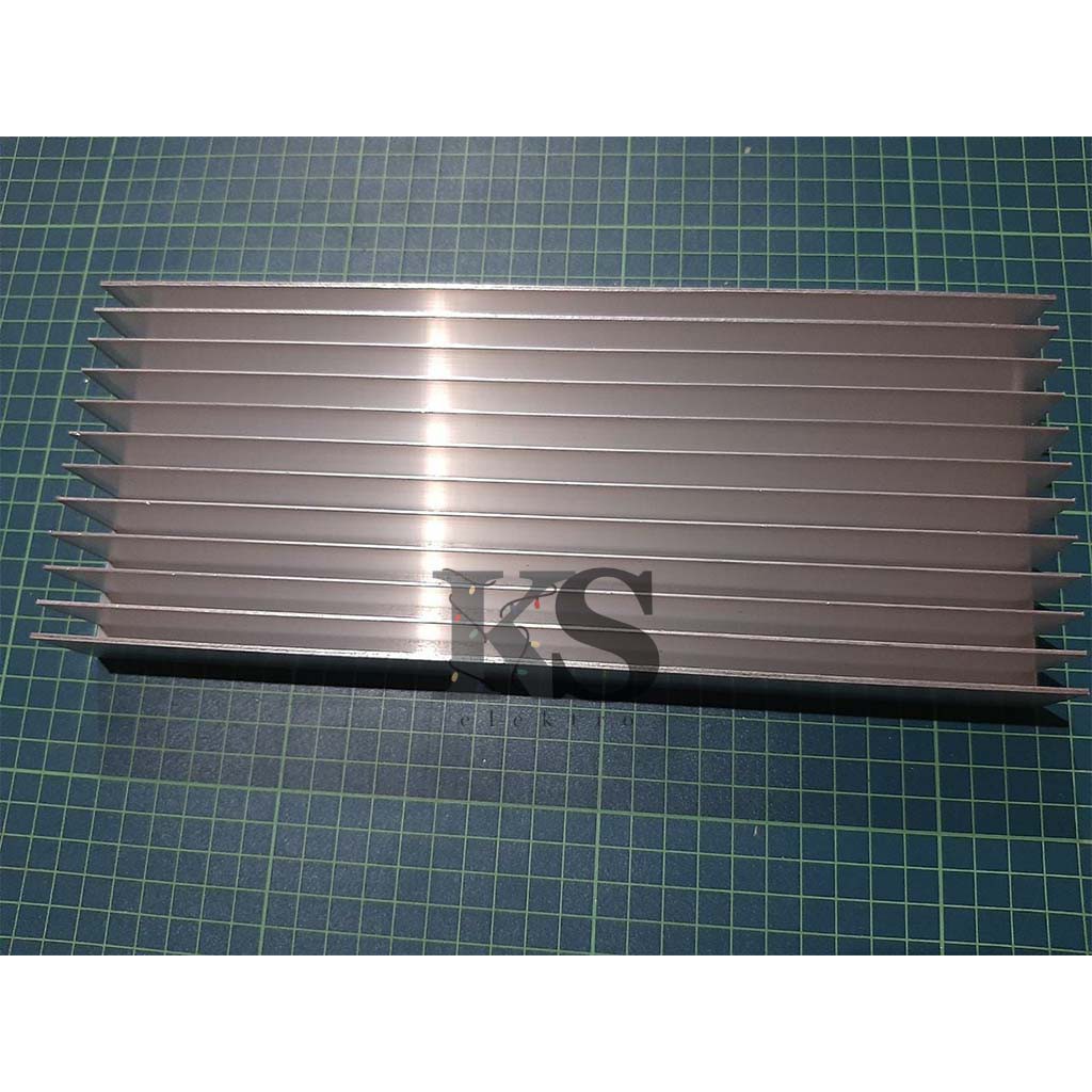 Heatsink Pendingin 12 Sirip 30cm  Tebal 5mm
