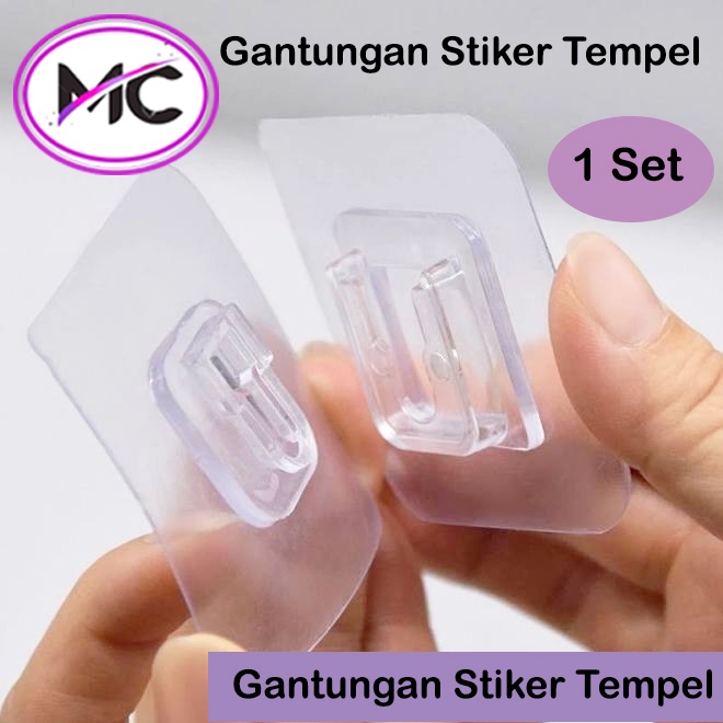 Gantungan Tempel Serbaguna Plus Minus Socket Hook Tempelan Multifungsi Stop Kontak Remote AC Remot TV Hiasan Dinding Foto Aksesoris dan lain lain Murah Super Kuat Teknologi Nano Magic Tape