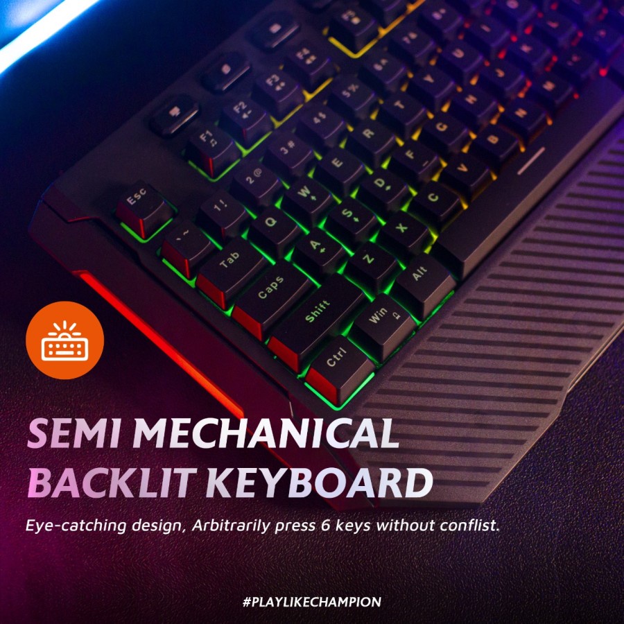 JETE Keyboard Gaming KBX2 RGB Wired