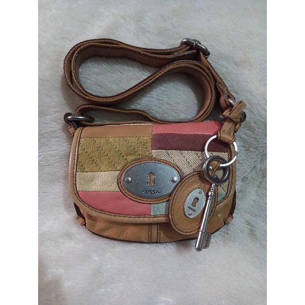 tas fossil maddox flap small patchwork nwot