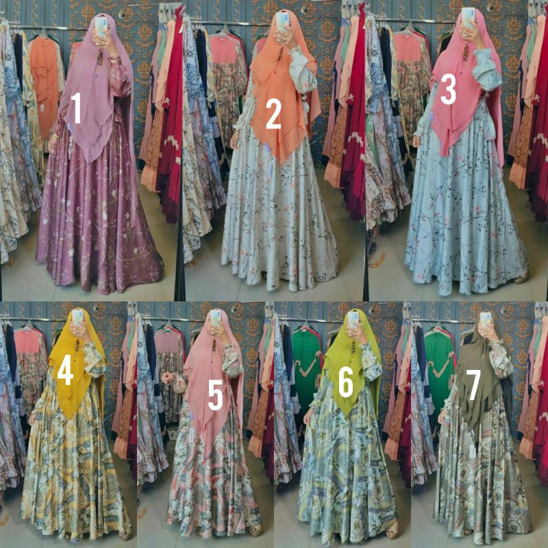 Asika Dress ( gamis saja) Original sarkis