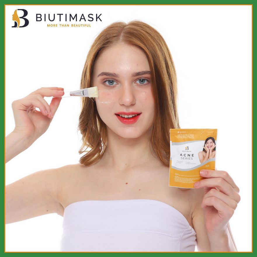 Biuti Mask Colostrum Masker Wajah Korea Untuk Kulit Kering