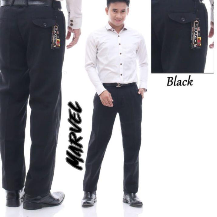☍tq Bayar Di Tempat✡ Celana Kantor Pria Formal Standart Bahan Kain Teflon Tebal dan Halus Reguler Te