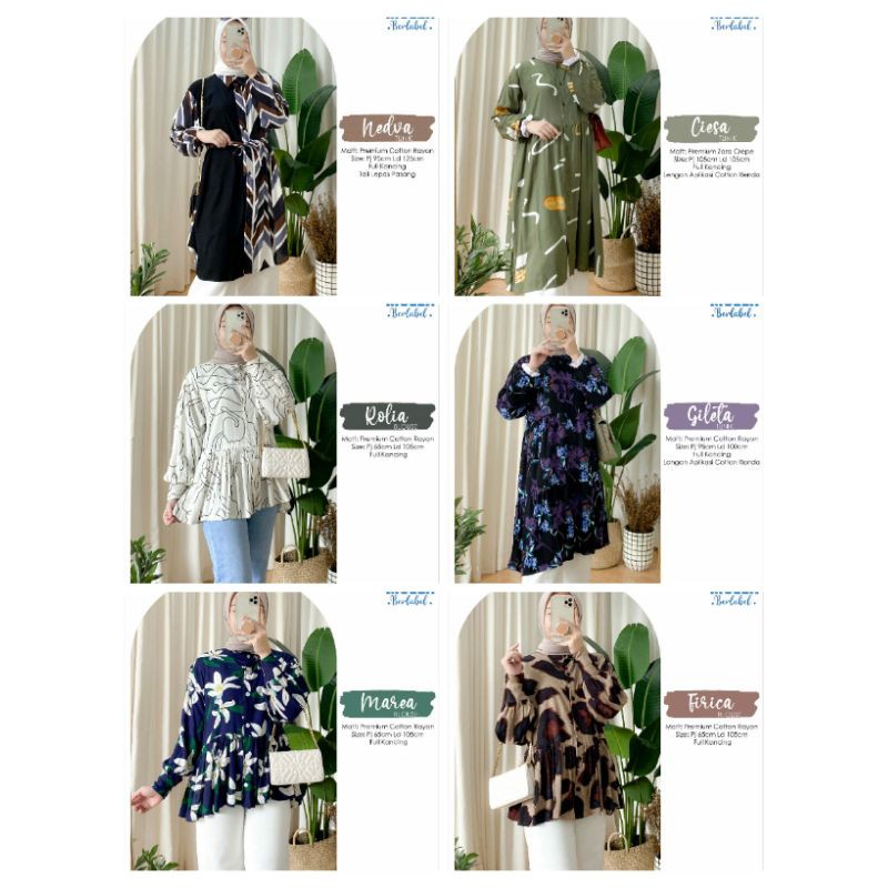NEDVA, MAREA, ROLIA, GILETA, CIESA, FIRICA/BLOUSE BUSUI/TUNIK BUSUI BY MOELA
